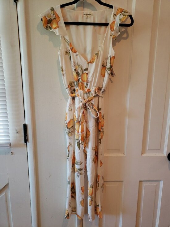 For Love and Lemons Limonada Jumpsuit Limon Romper One Piece Summer Sz XS - Picture 2 of 11